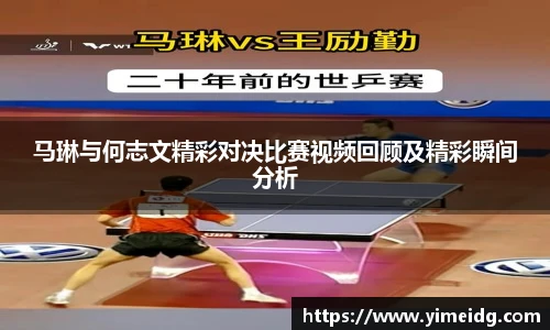 马琳与何志文精彩对决比赛视频回顾及精彩瞬间分析